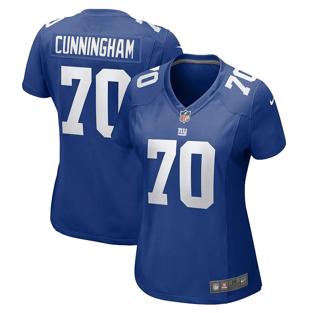 Zennovawear Women's New York Giants Korey Cunningham Royal Home Game Player Jersey