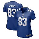 Zennovawear Women's New York Giants Lawrence Cager Royal Home Game Player Jersey
