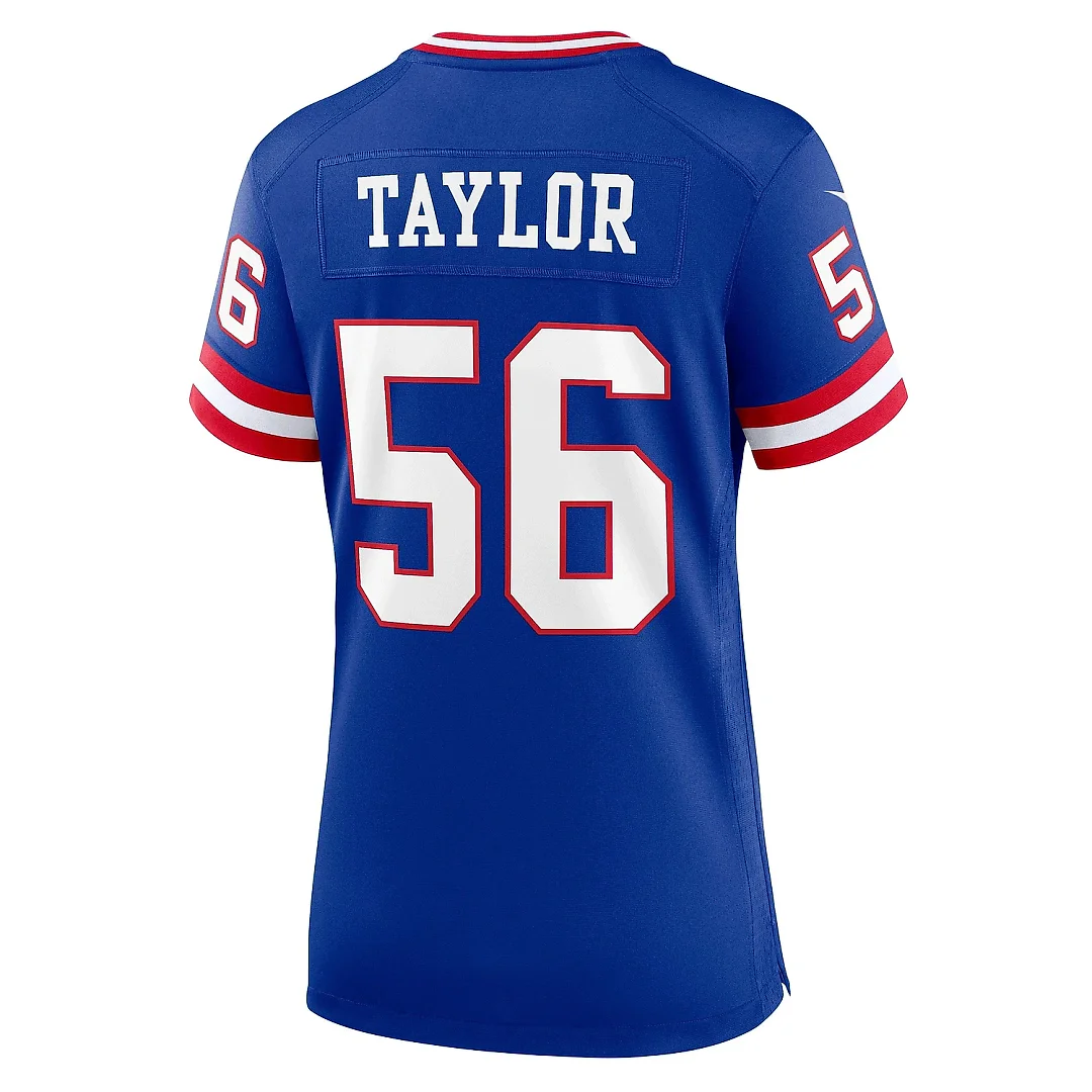 Zennovawear Women's New York Giants Lawrence Taylor Royal Classic Retired Player Game Jersey