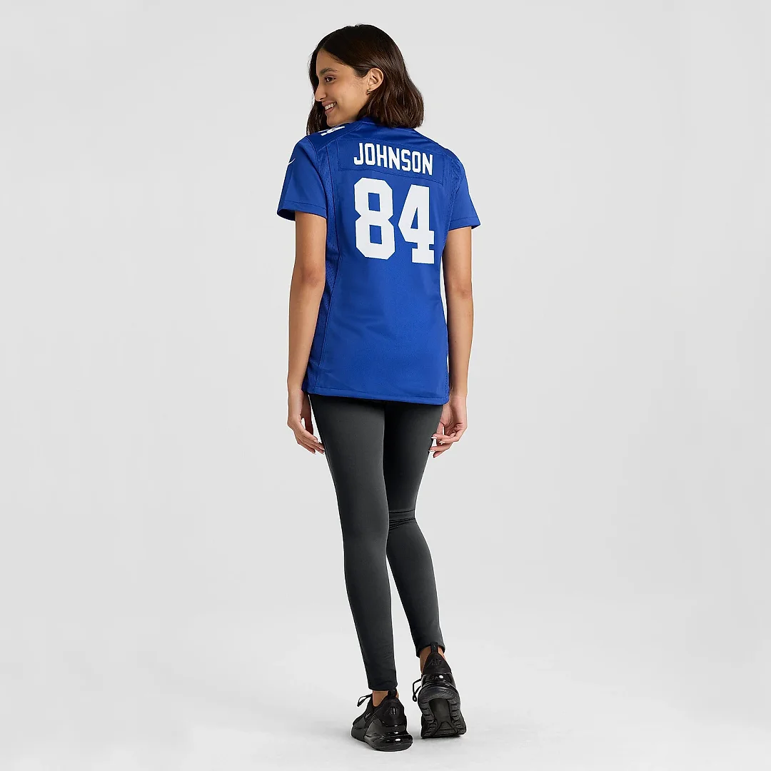 Zennovawear Women's New York Giants Marcus Johnson Royal Home Game Player Jersey