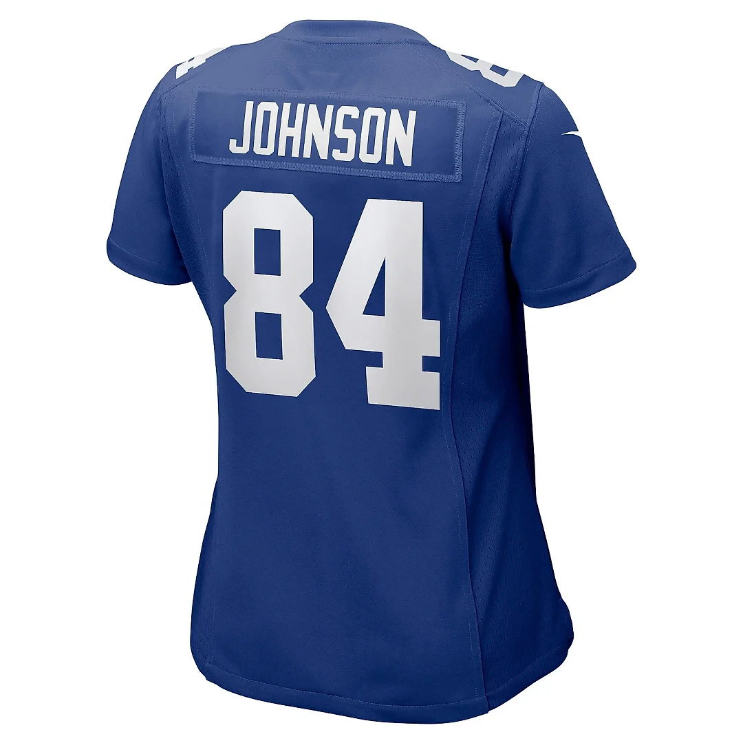 Zennovawear Women's New York Giants Marcus Johnson Royal Home Game Player Jersey
