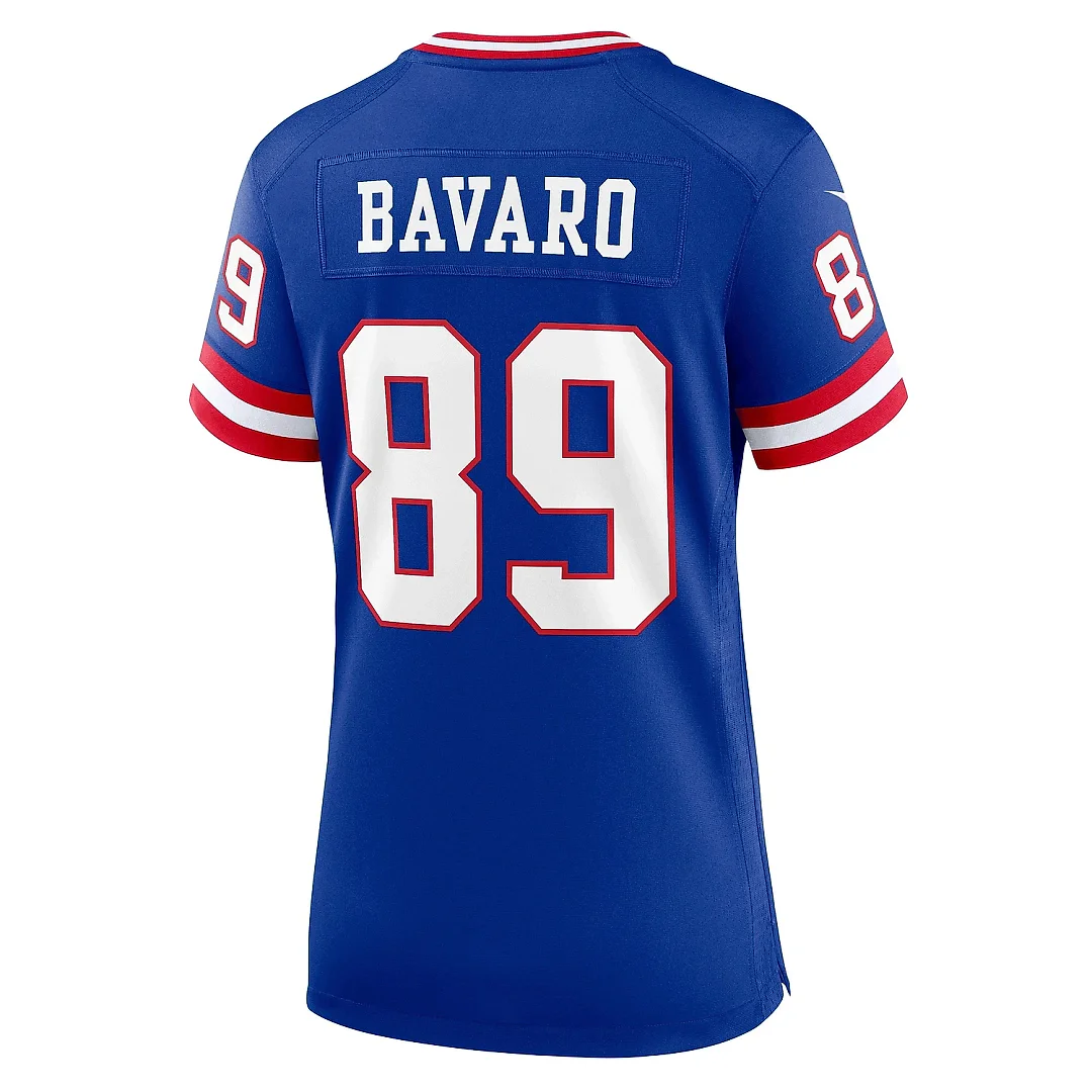 Zennovawear Women's New York Giants Mark Bavaro Royal Classic Retired Player Game Jersey