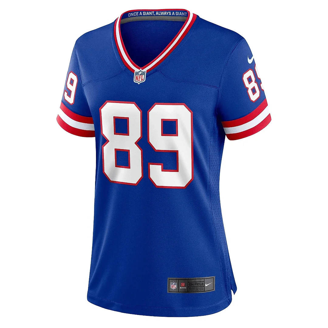 Zennovawear Women's New York Giants Mark Bavaro Royal Classic Retired Player Game Jersey