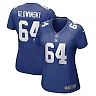 Zennovawear Women's New York Giants Mark Glowinski Royal Game Player Jersey