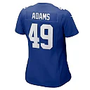 Zennovawear Women's New York Giants Matthew Adams Royal Game Jersey