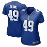 Zennovawear Women's New York Giants Matthew Adams Royal Game Jersey