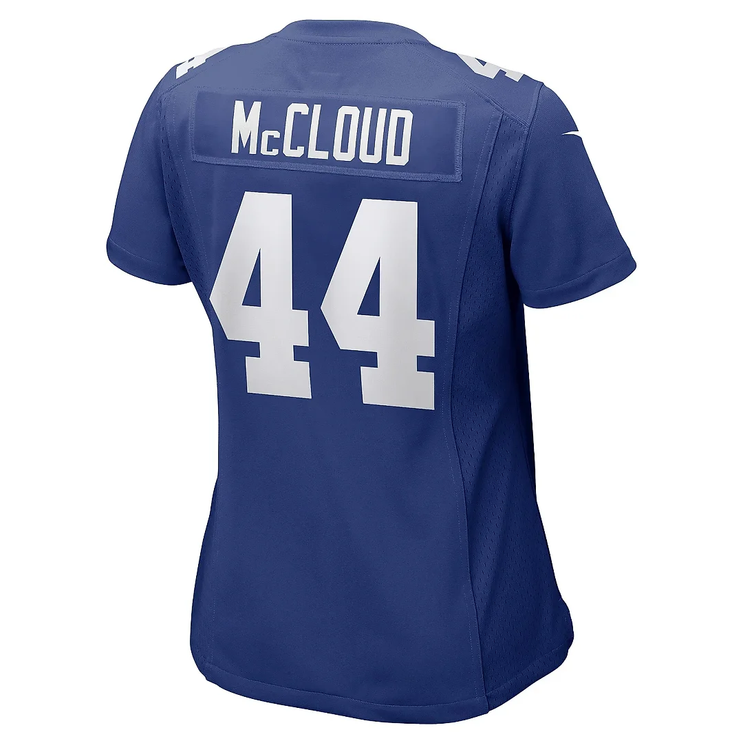 Zennovawear Women's New York Giants Nick McCloud Royal Game Player Jersey