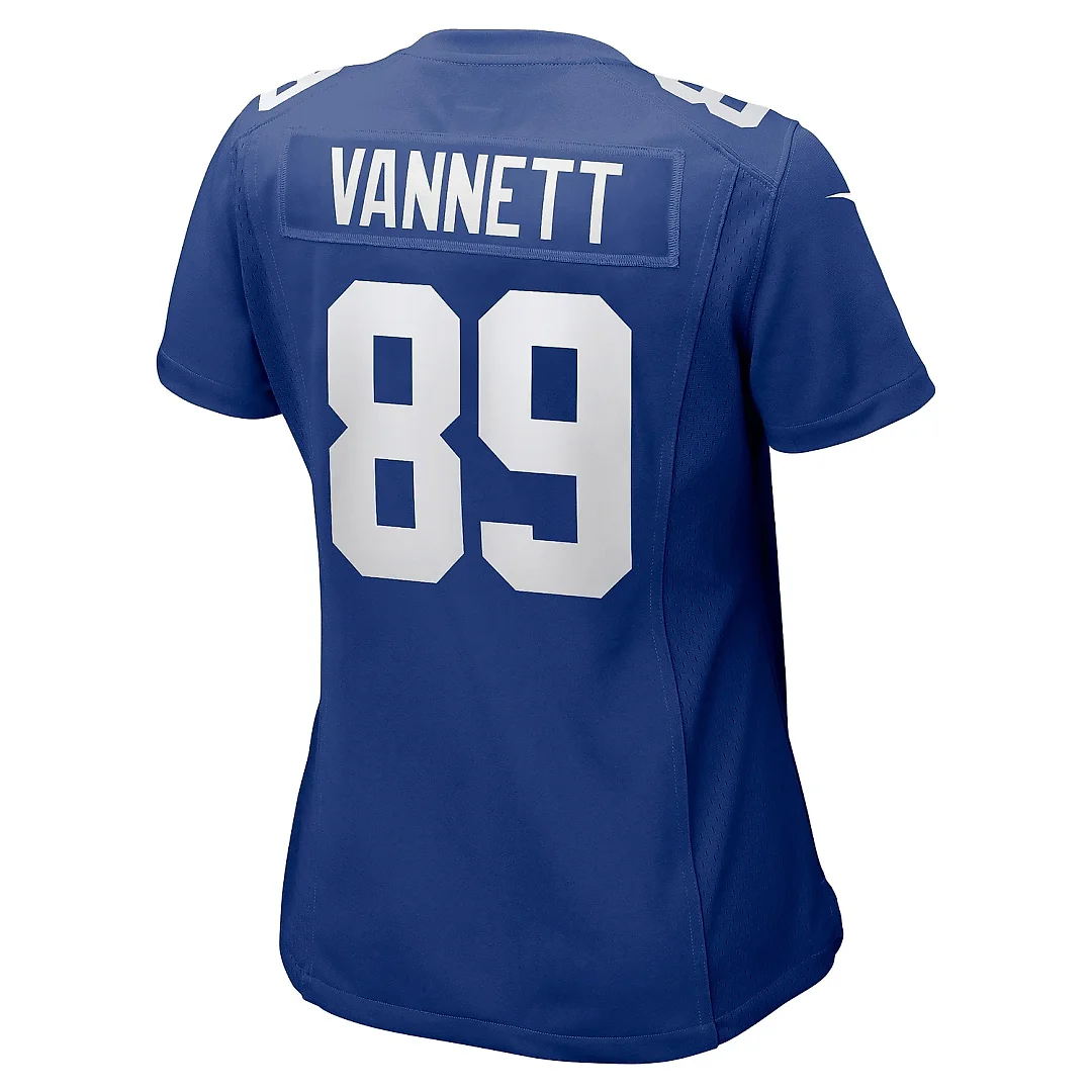 Zennovawear Women's New York Giants Nick Vannett Royal Home Game Player Jersey