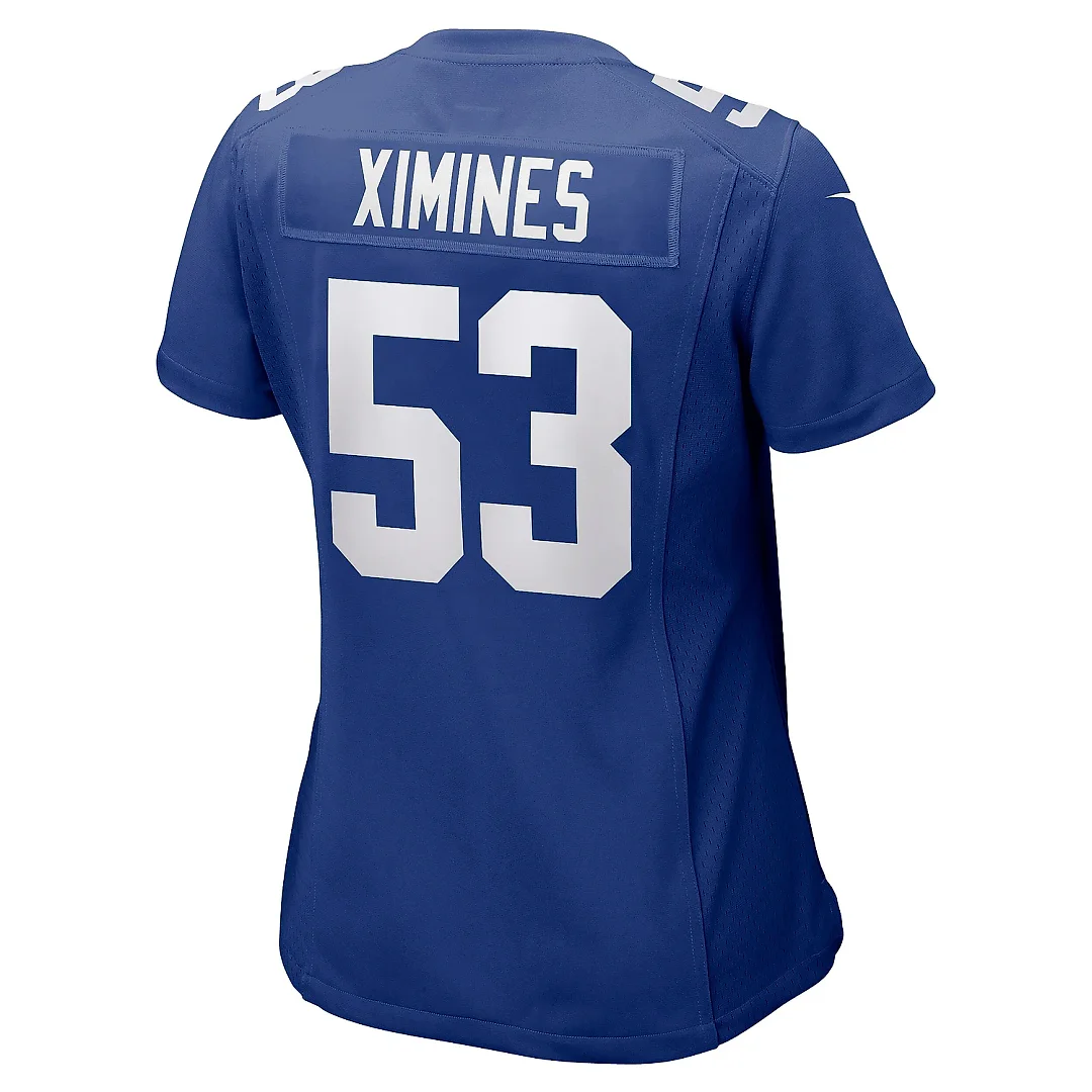 Zennovawear Women's New York Giants Oshane Ximines Royal Game Jersey