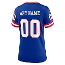Zennovawear Women's New York Giants Royal Classic Custom Game Jersey