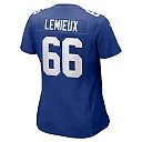Zennovawear Women's New York Giants Shane Lemieux Royal Game Jersey