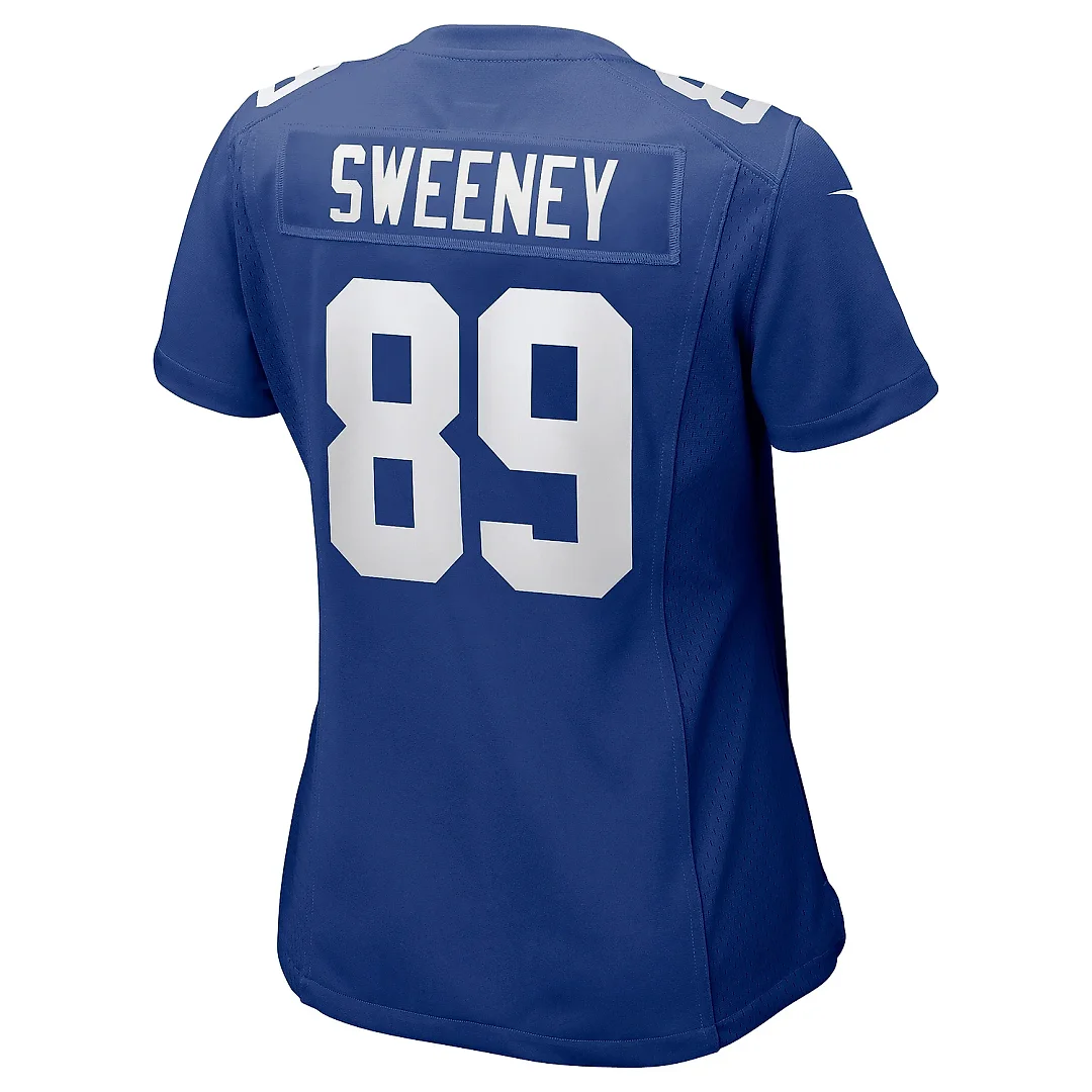 Zennovawear Women's New York Giants Tommy Sweeney Royal Game Jersey