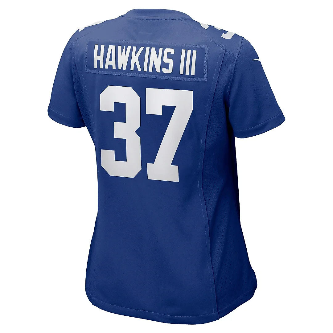 Zennovawear Women's New York Giants Tre Hawkins Royal Game Jersey