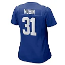 Zennovawear Women's New York Giants Tyler Nubin Royal Game Jersey