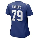 Zennovawear Women's New York Giants Tyre Phillips Royal Game Player Jersey