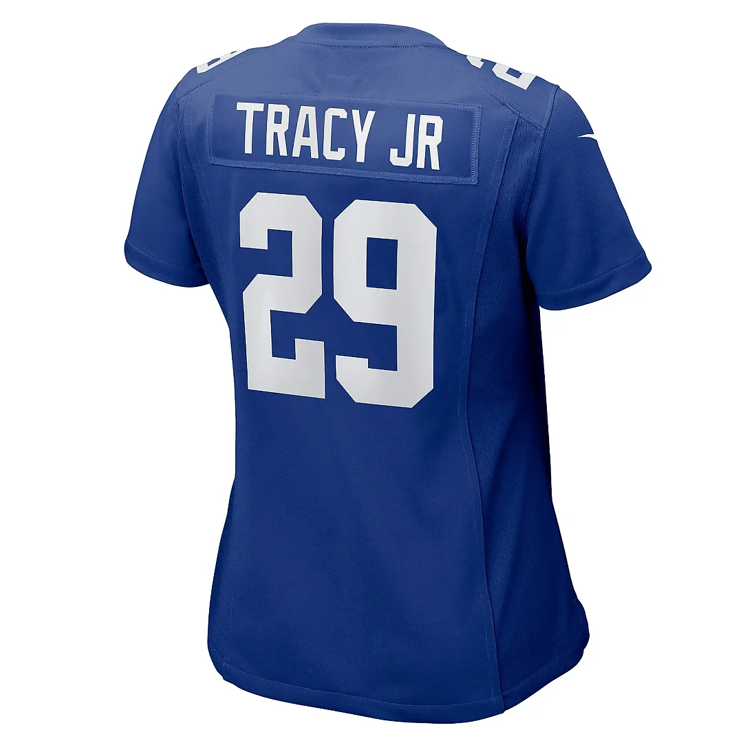 Zennovawear Women's New York Giants Tyrone Tracy Jr. Royal Game Jersey