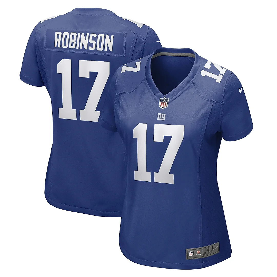 Zennovawear Women's New York Giants Wan'Dale Robinson Royal Game Player Jersey