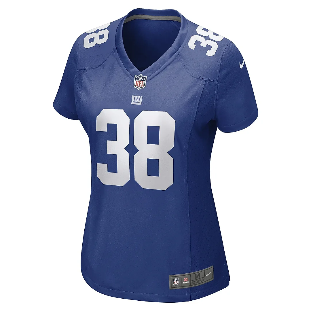 Zennovawear Women's New York Giants Zyon Gilbert Royal Game Player Jersey