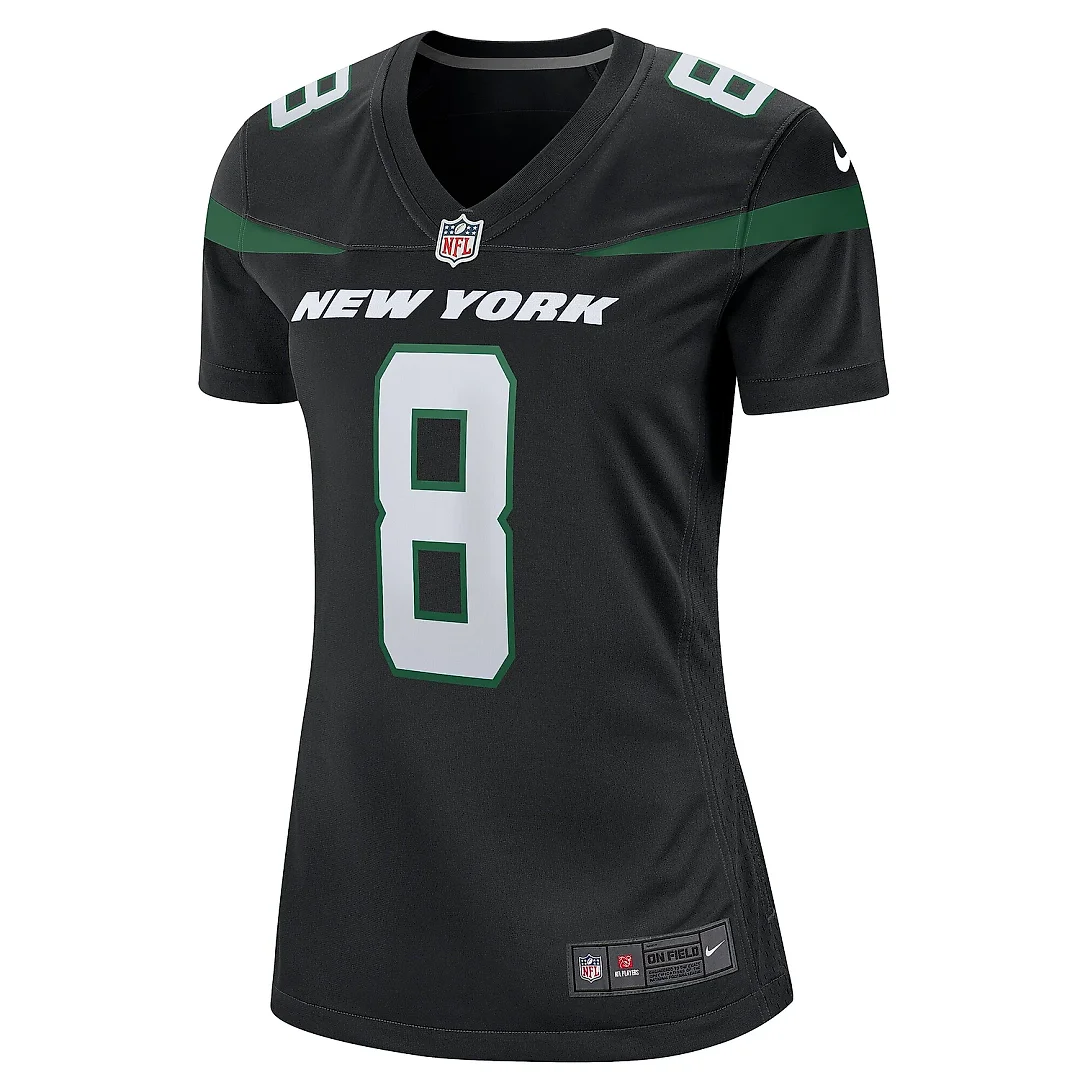 Zennovawear Women's New York Jets Aaron Rodgers Black Player Jersey