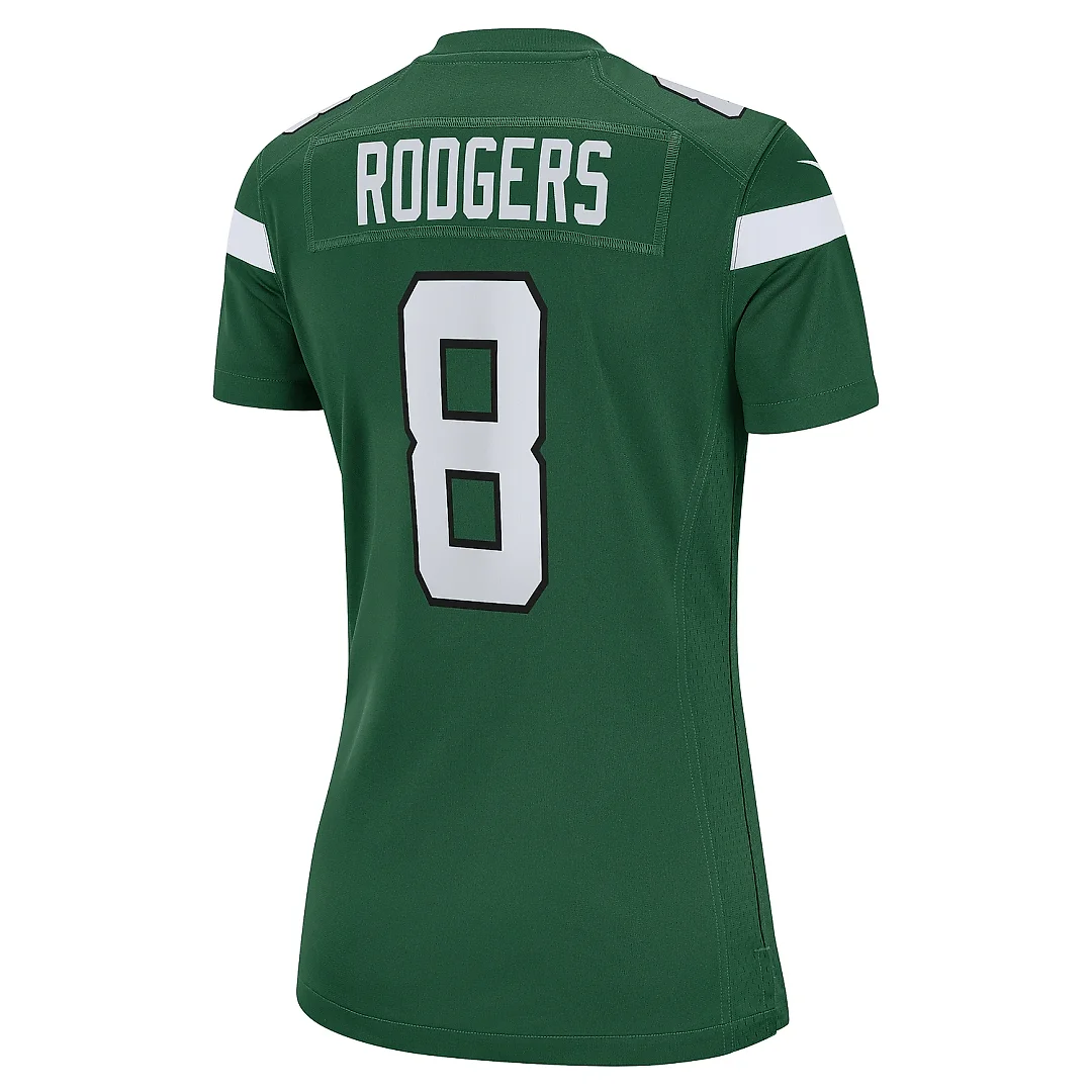 Zennovawear Women's New York Jets Aaron Rodgers Green Player Jersey