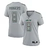 Zennovawear Women's New York Jets Aaron Rodgers Heather Gray Atmosphere Fashion Game Jersey