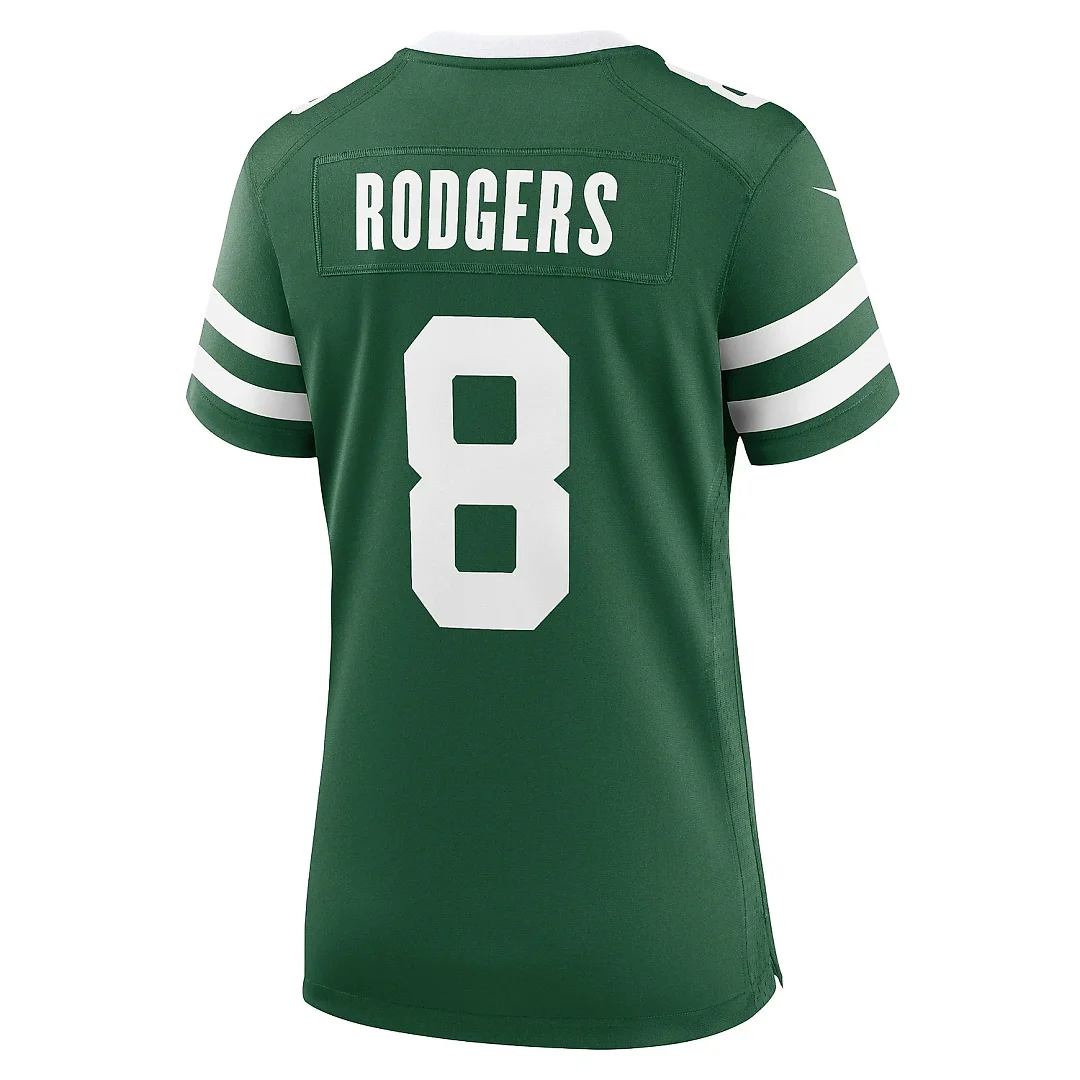Zennovawear Women's New York Jets Aaron Rodgers Legacy Green Game Jersey