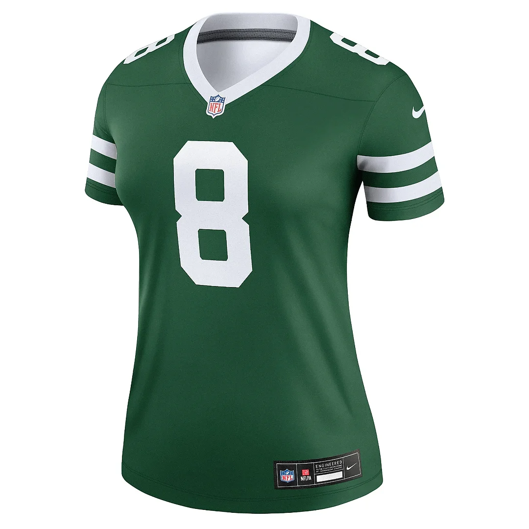 Zennovawear Women's New York Jets Aaron Rodgers Legacy Green Legend Player Performance Top
