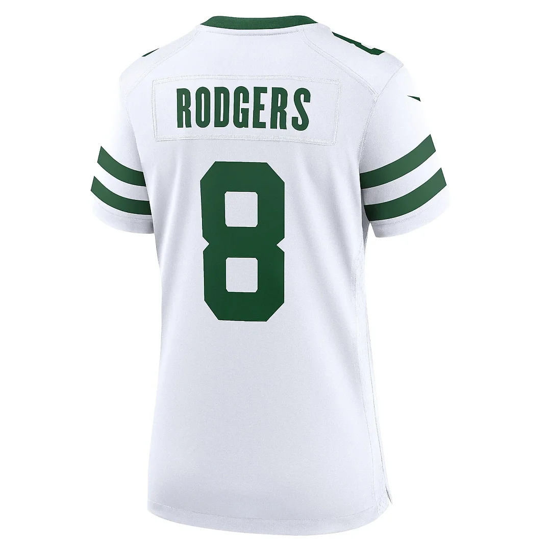 Zennovawear Women's New York Jets Aaron Rodgers Legacy White Game Jersey