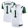 Zennovawear Women's New York Jets Ahmad Sauce Gardner Classic Alternate White Alternate Legend Player Performance Top
