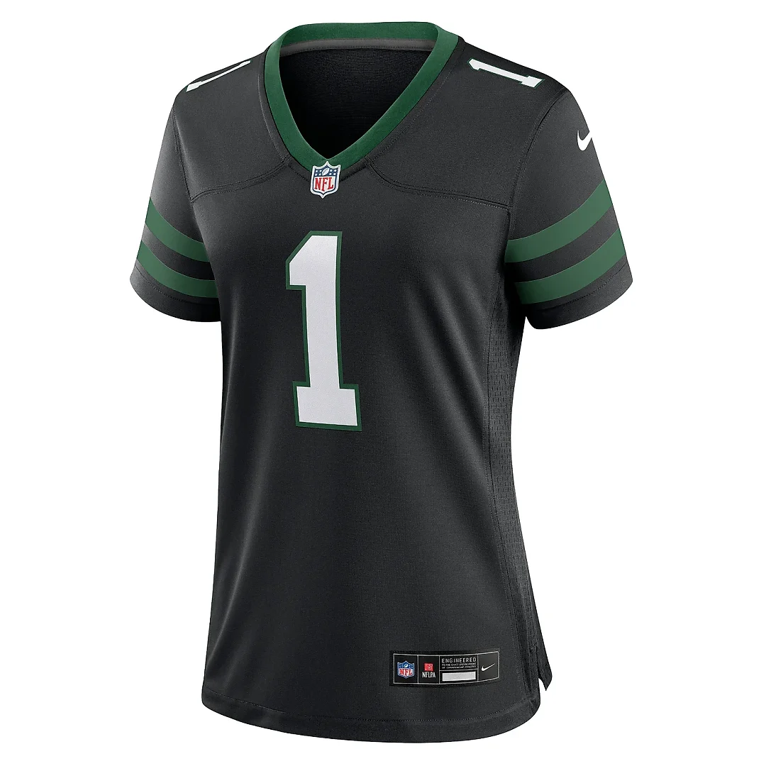 Zennovawear Women's New York Jets Ahmad Sauce Gardner Legacy Black Alternate Game Jersey