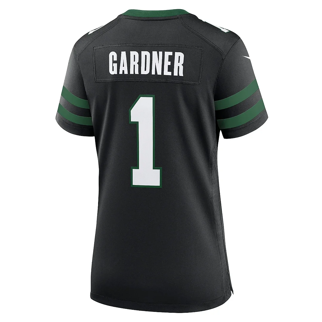Zennovawear Women's New York Jets Ahmad Sauce Gardner Legacy Black Alternate Game Jersey