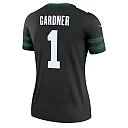 Zennovawear Women's New York Jets Ahmad Sauce Gardner Legacy Black Alternate Legend Player Performance Top