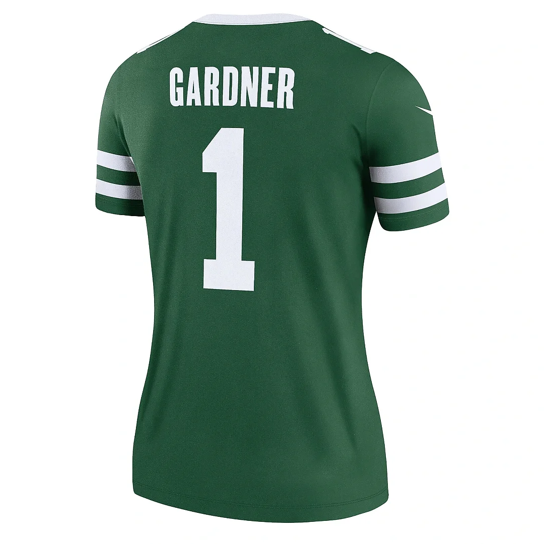 Zennovawear Women's New York Jets Ahmad Sauce Gardner Legacy Green Legend Player Performance Top