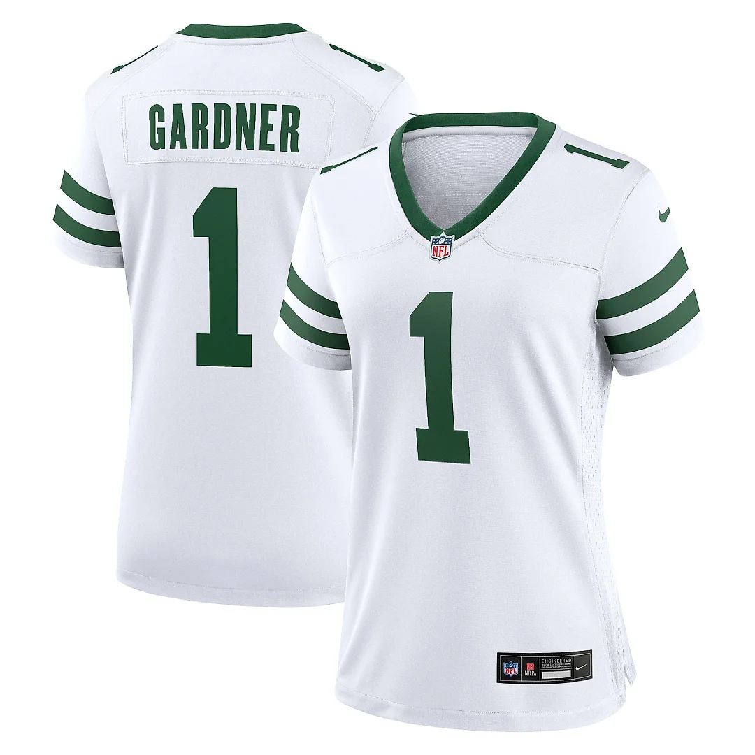 Zennovawear Women's New York Jets Ahmad Sauce Gardner Legacy White Game Player Jersey
