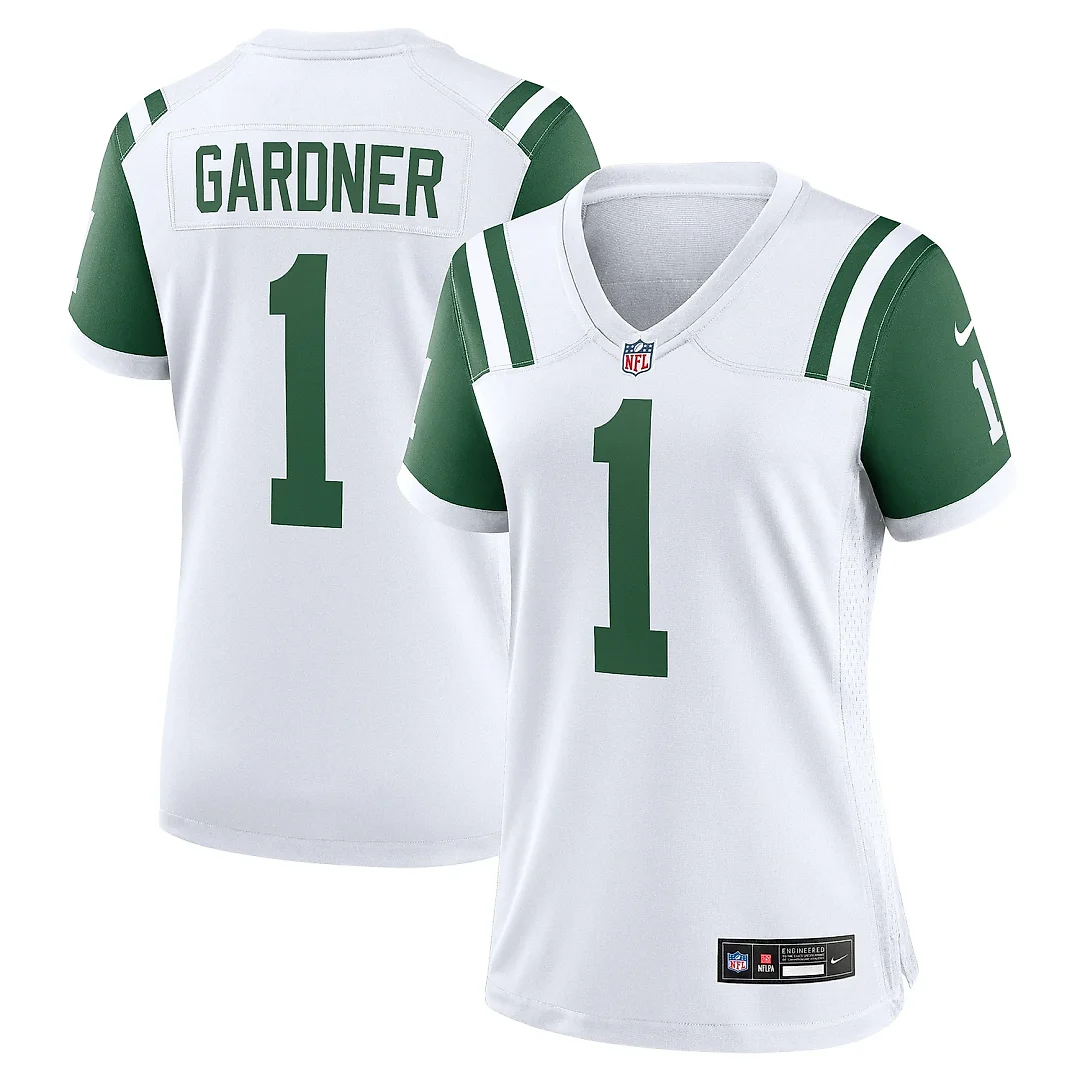 Zennovawear Women's New York Jets Ahmad Sauce Gardner White Classic Alternate Game Jersey