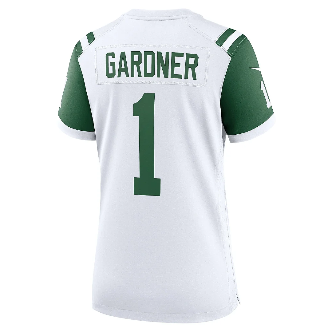 Zennovawear Women's New York Jets Ahmad Sauce Gardner White Classic Alternate Game Jersey