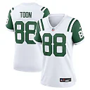 Zennovawear Women's New York Jets Al Toon White Classic Alternate Retired Player Game Jersey