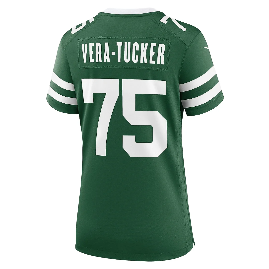 Zennovawear Women's New York Jets Alijah Vera-Tucker Legacy Green Team Game Jersey