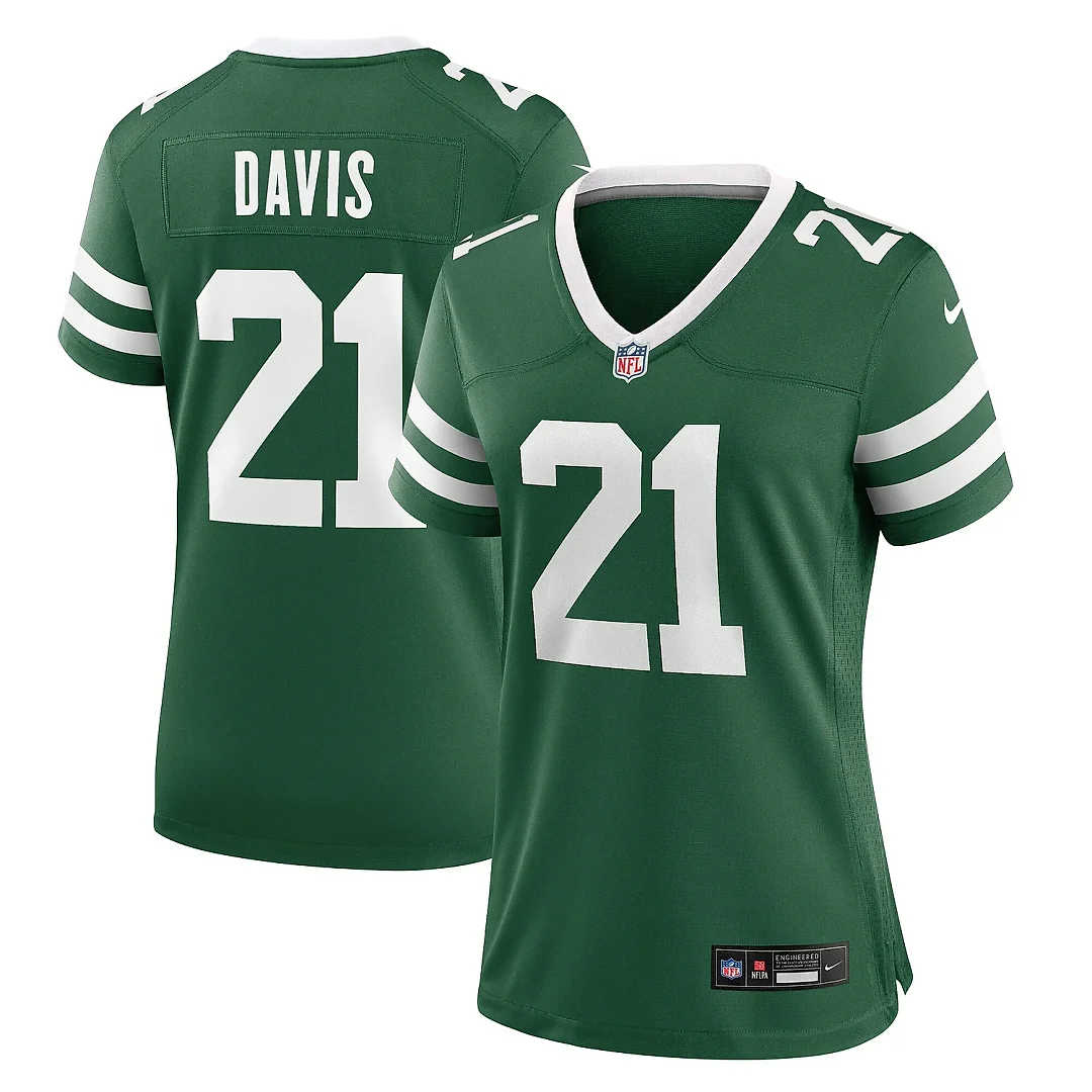 Zennovawear Women's New York Jets Ashtyn Davis Legacy Green Team Game Jersey