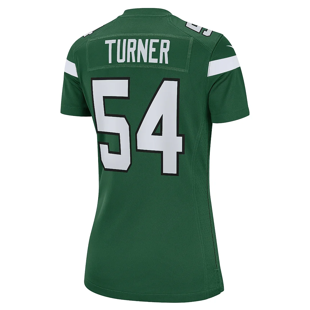 Zennovawear Women's New York Jets Billy Turner Gotham Green Game Jersey