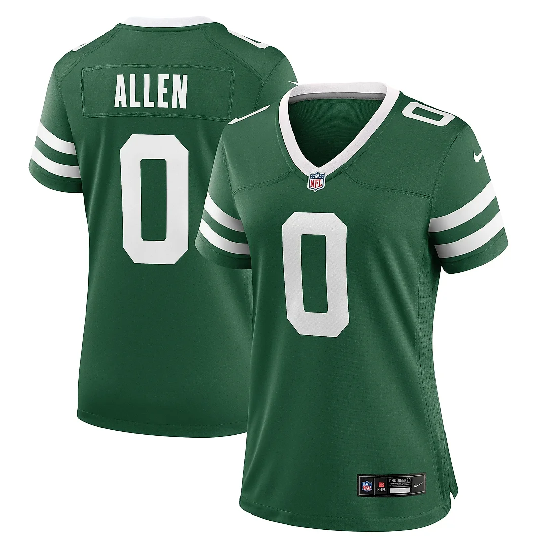 Zennovawear Women's New York Jets Braelon Allen Legacy Green Game Jersey