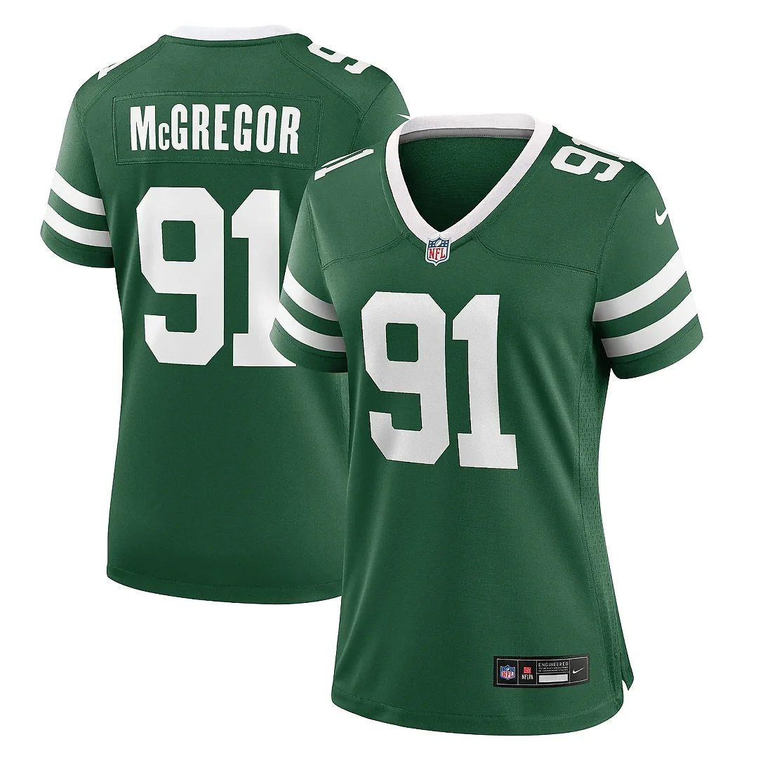 Zennovawear Women's New York Jets Braiden McGregor Legacy Green Team Game Jersey