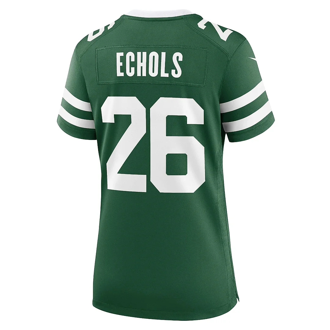 Zennovawear Women's New York Jets Brandin Echols Legacy Green Team Game Jersey