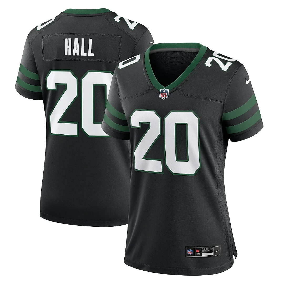 Zennovawear Women's New York Jets Breece Hall Legacy Black Alternate Game Jersey