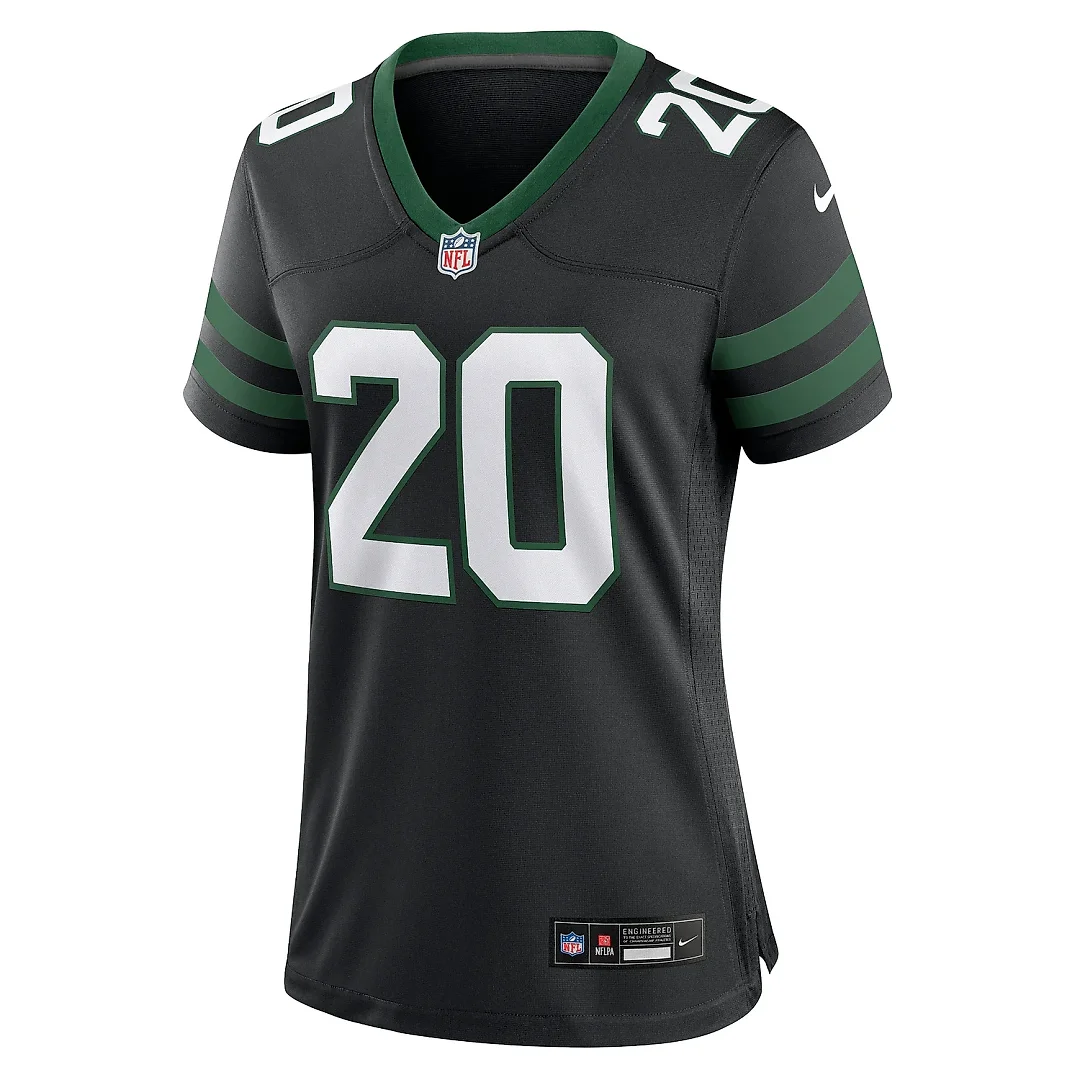 Zennovawear Women's New York Jets Breece Hall Legacy Black Alternate Game Jersey