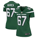 Zennovawear Women's New York Jets Carter Warren Gotham Green Game Jersey