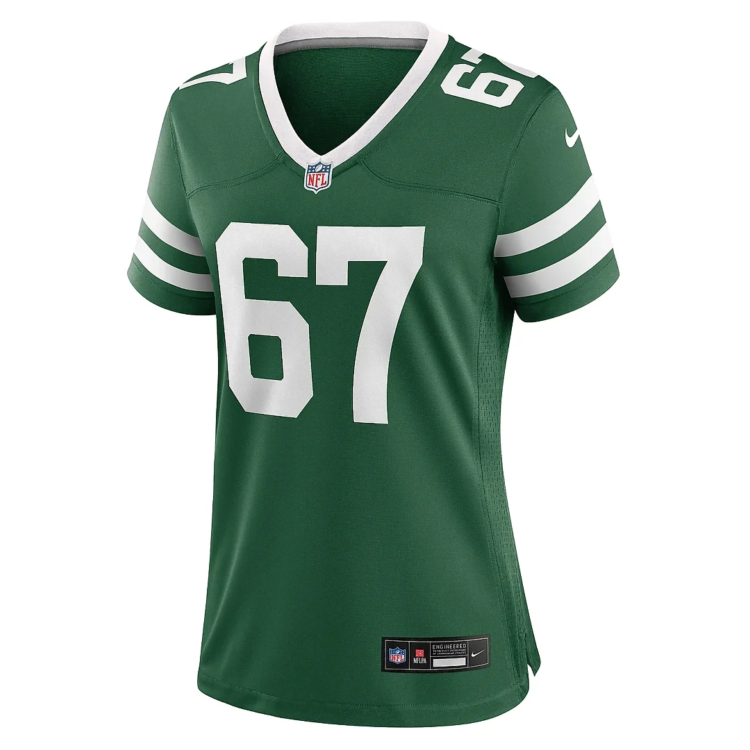 Zennovawear Women's New York Jets Carter Warren Legacy Green Team Game Jersey