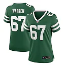 Zennovawear Women's New York Jets Carter Warren Legacy Green Team Game Jersey