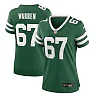 Zennovawear Women's New York Jets Carter Warren Legacy Green Team Game Jersey