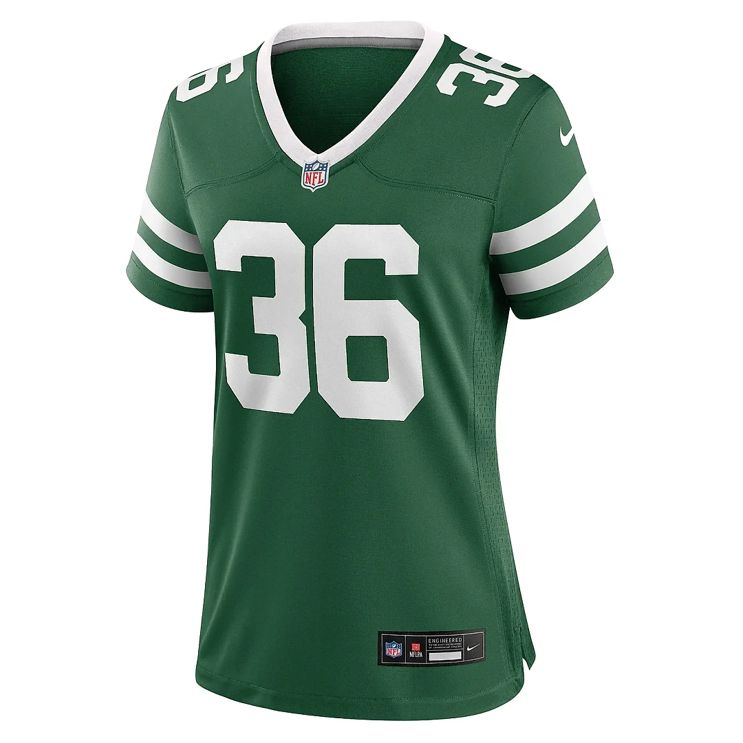Zennovawear Women's New York Jets Chuck Clark Legacy Green Team Game Jersey